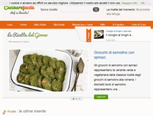 Tablet Screenshot of cucinarefacile.com